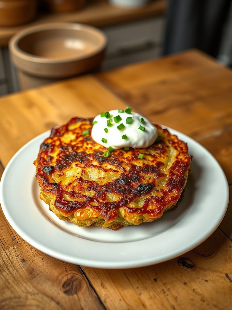 crispy potato leek cakes