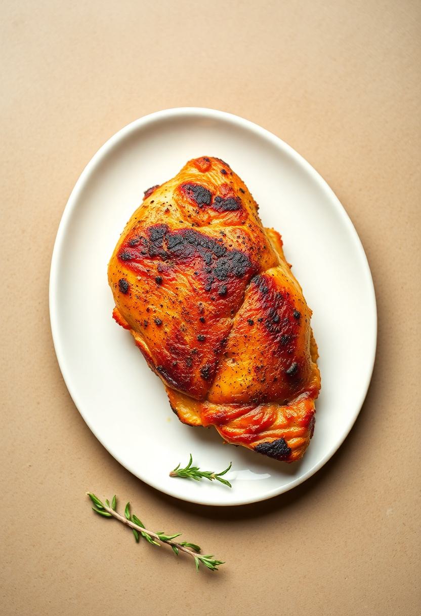 crispy skinned chicken breasts