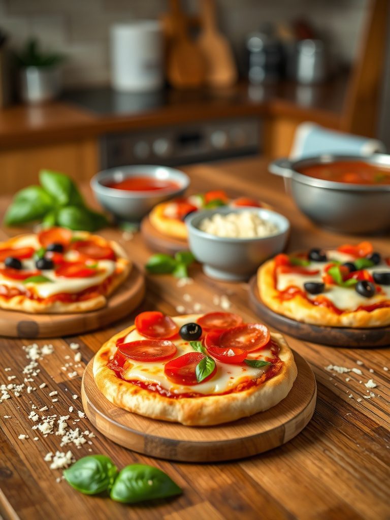 customizable mini pizza options