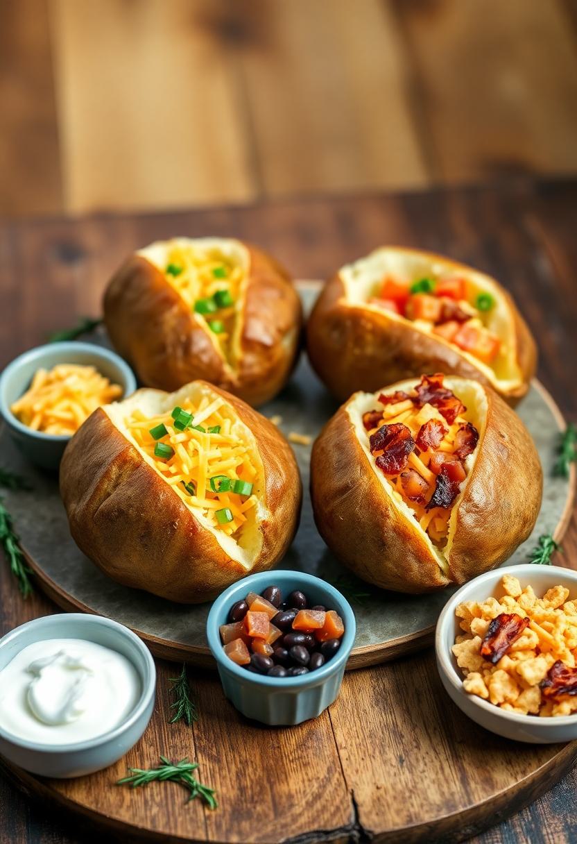 customizable potato food station