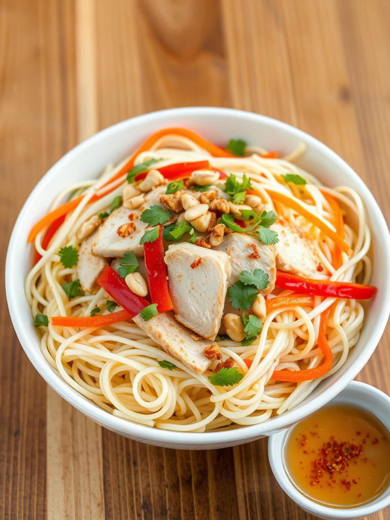 delicious asian noodle dish