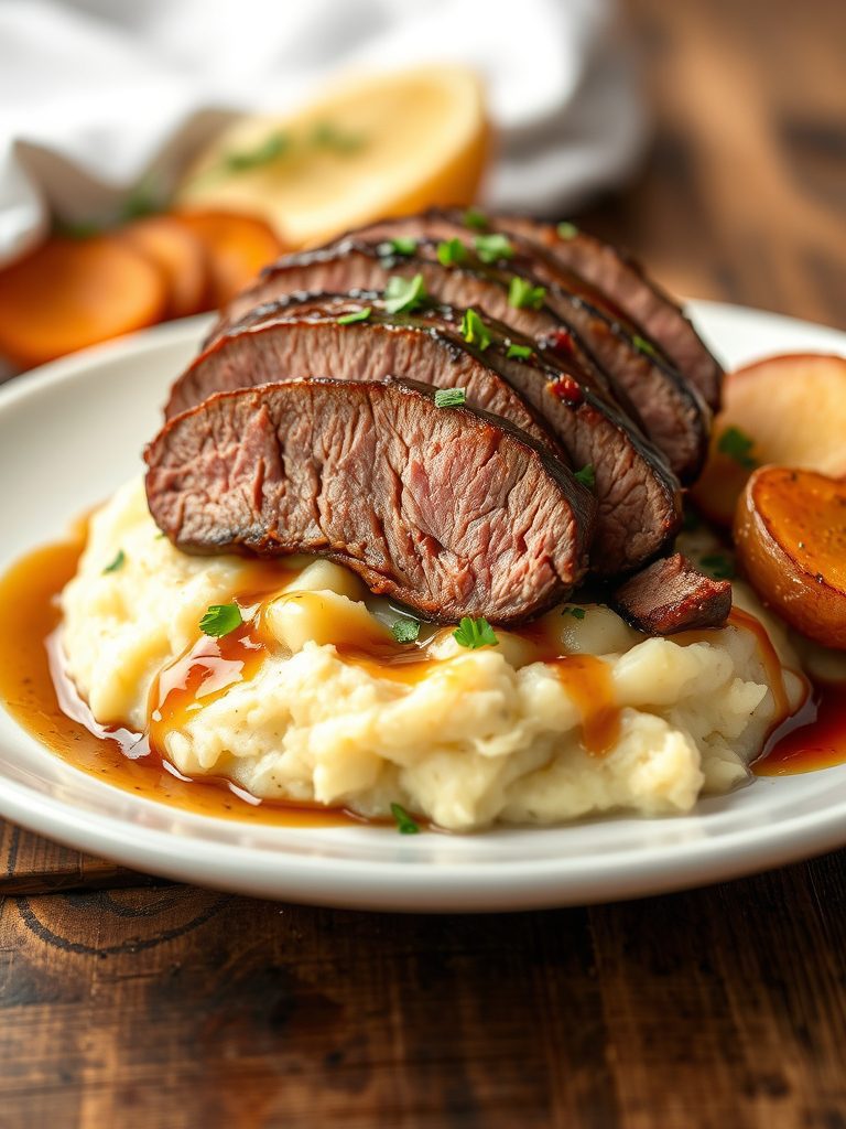 delicious brisket mashed potatoes