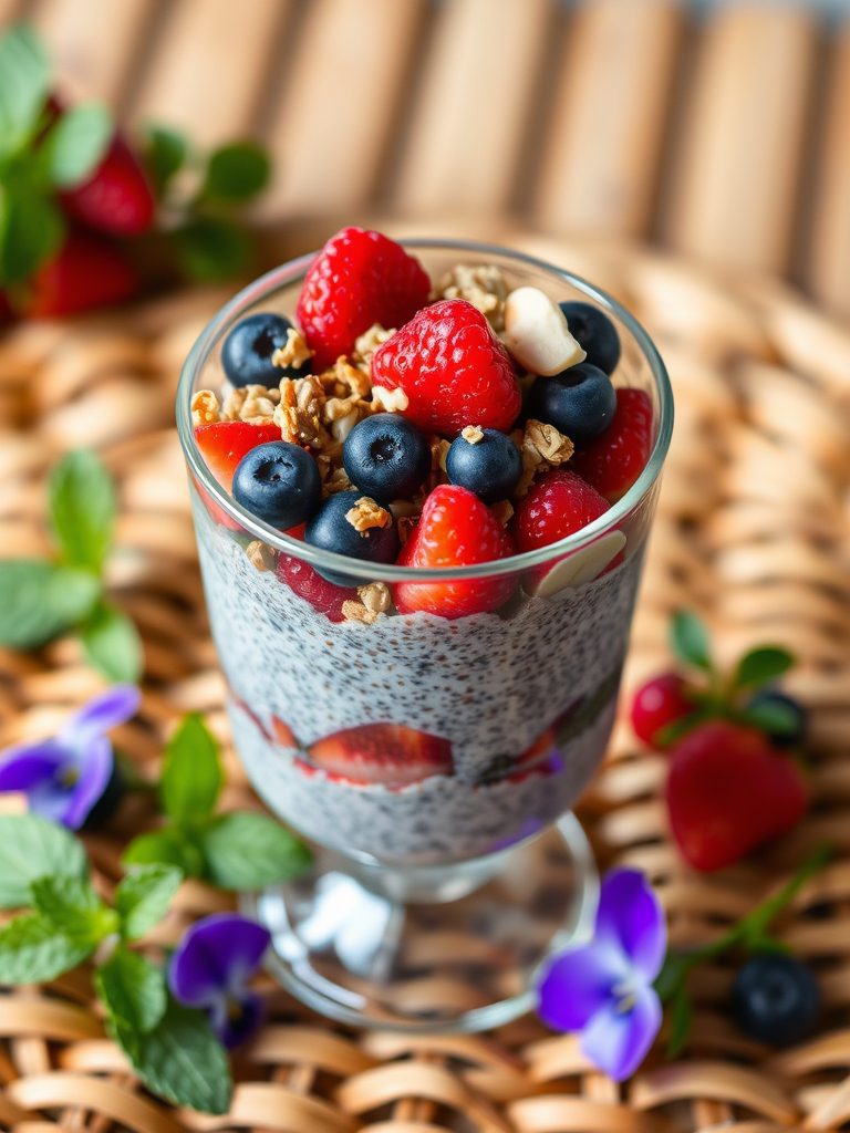 delicious chia seed dessert