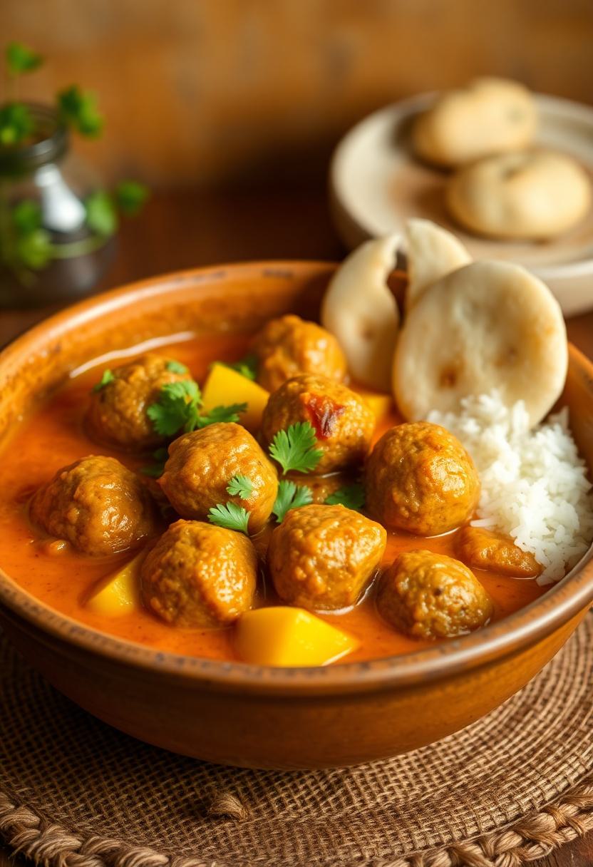 delicious indian meatballs dish