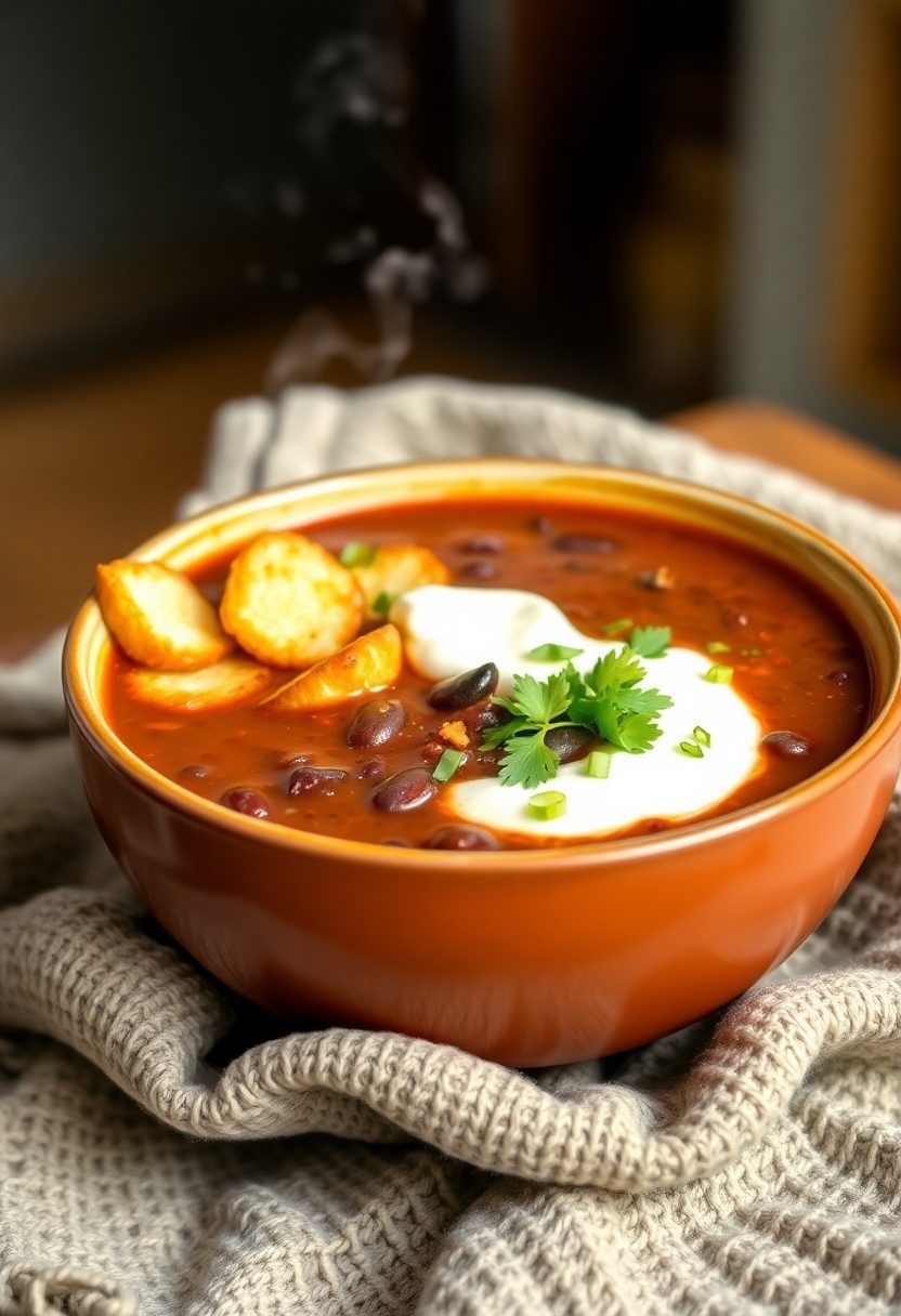 delicious spicy bean soup