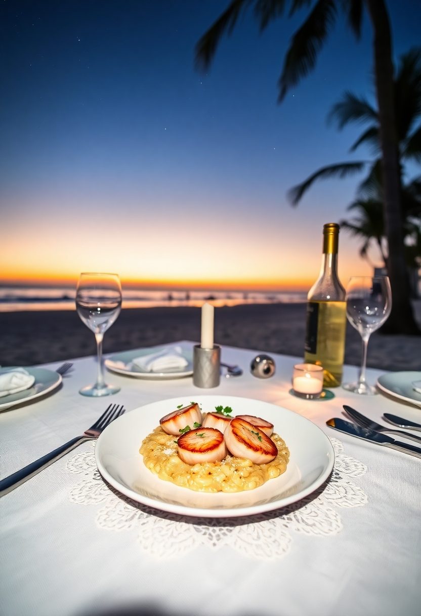 dinner on the beach