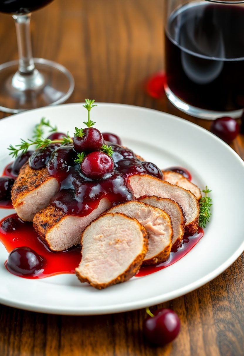 duck breast cherry sauce