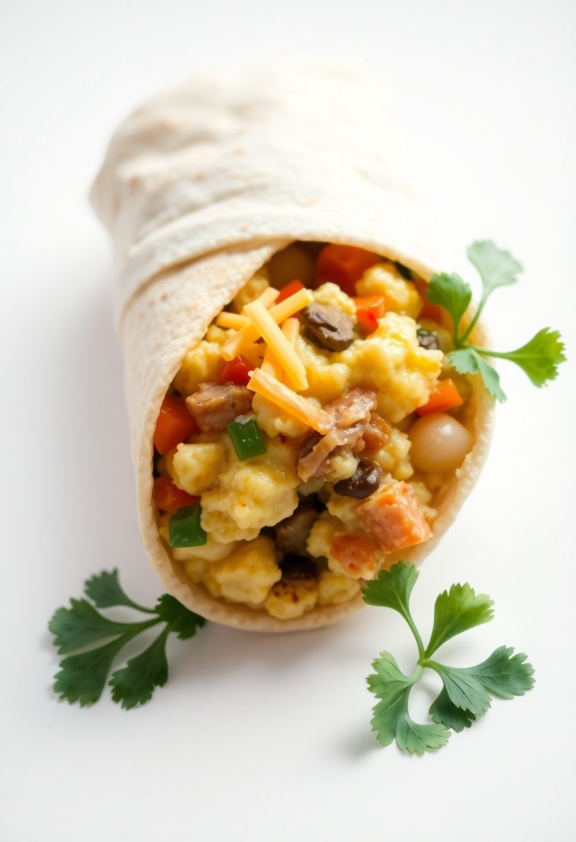 eggs in a burrito
