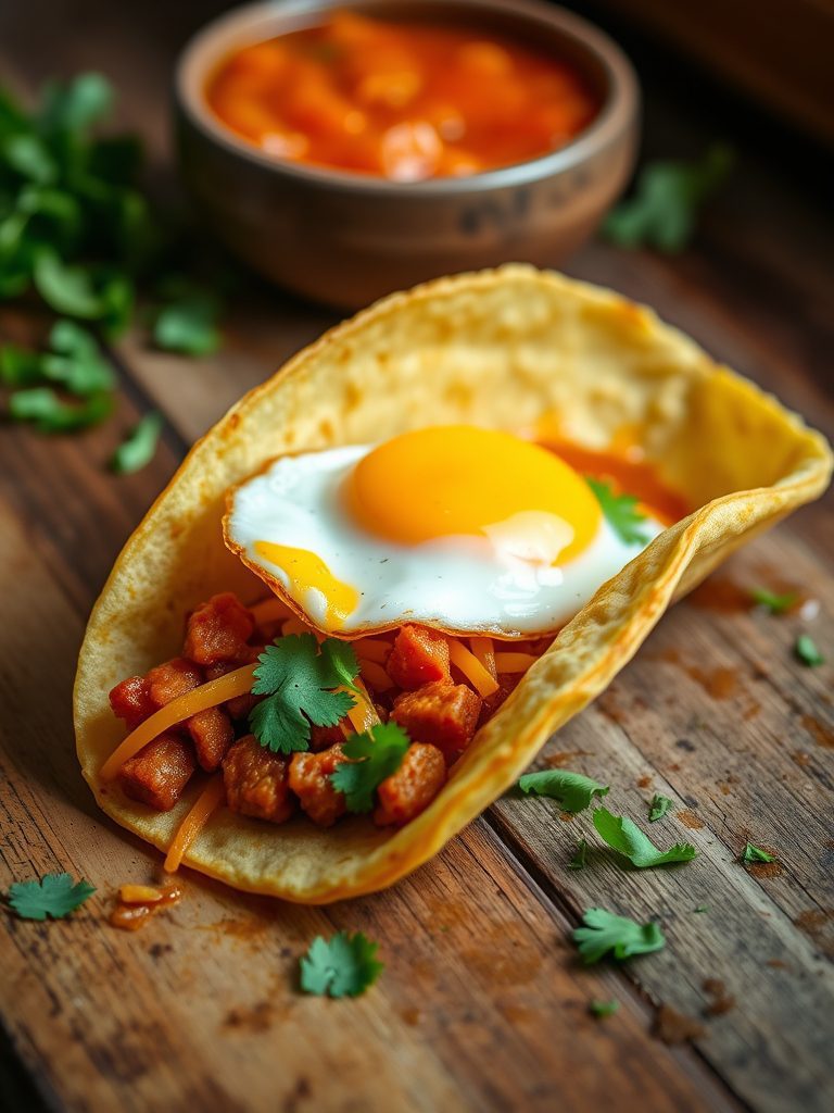 eggs in mexican wraps