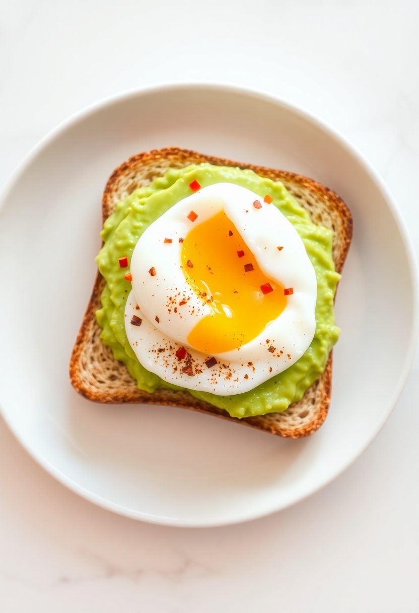 eggs on avocado toast