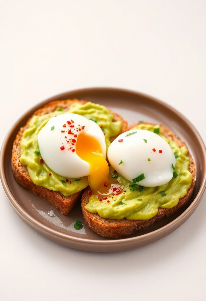 eggs on avocado toast