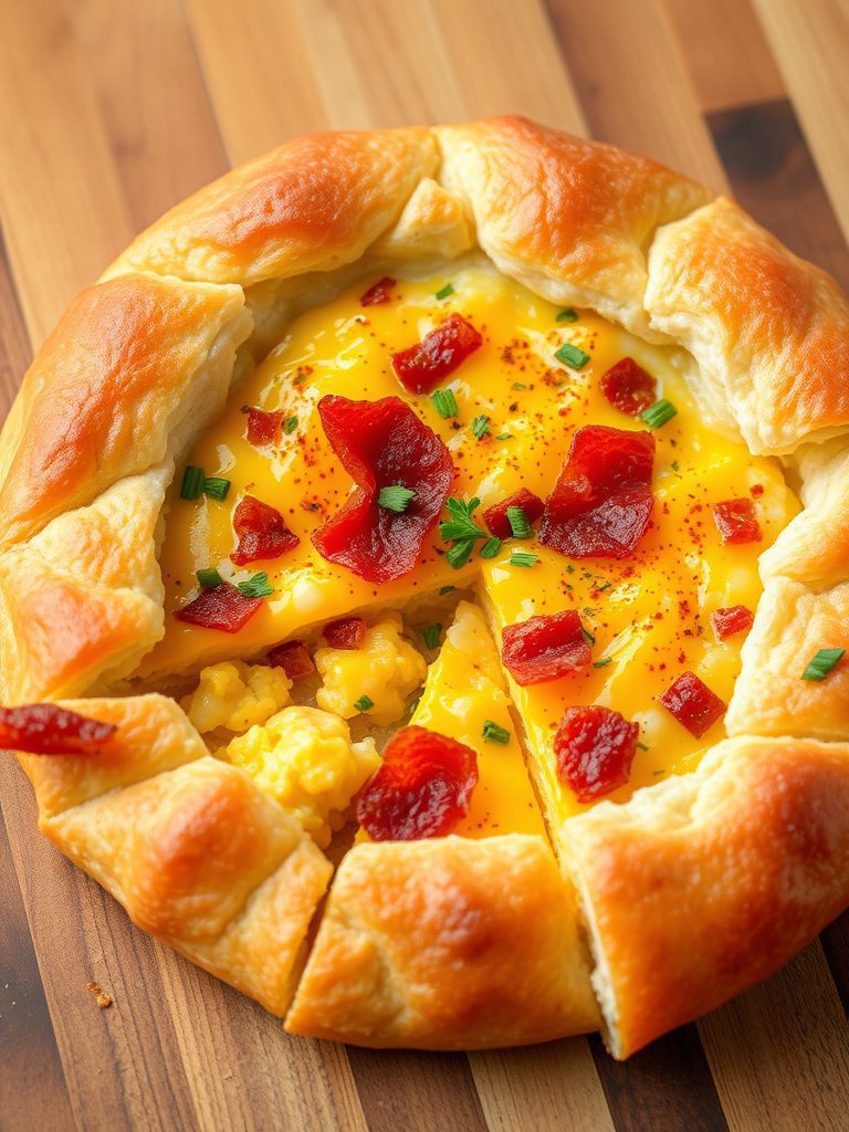 eggs with bacon cheese