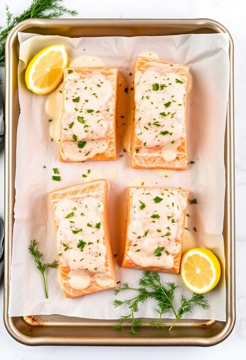 fish with creamy sauce