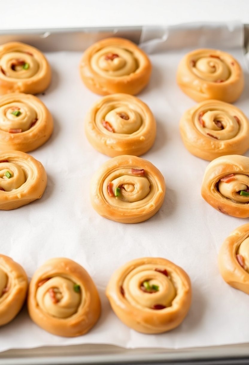 flaky pastry pinwheel snacks