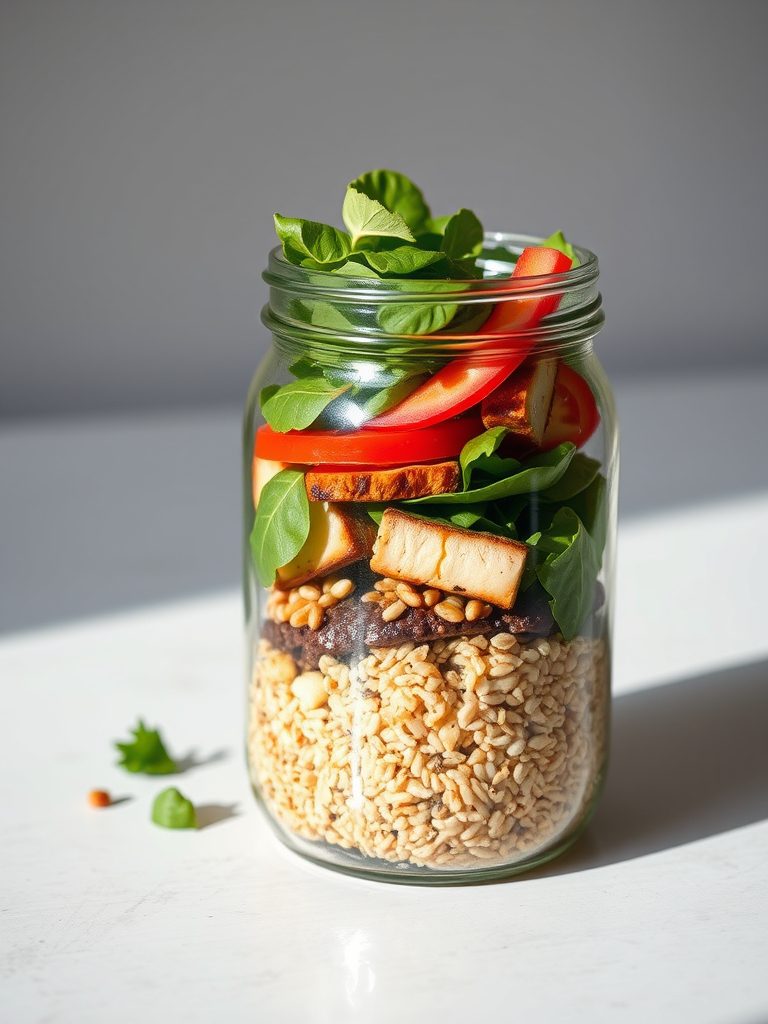 food in a jar