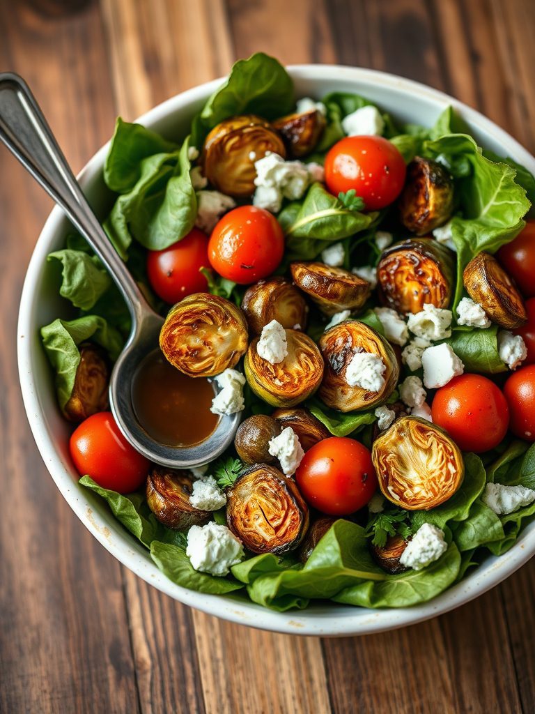 fresh brussels sprouts salad