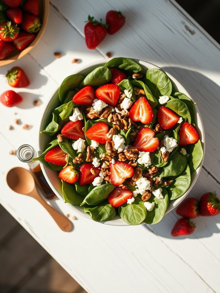 fresh fruit green salad