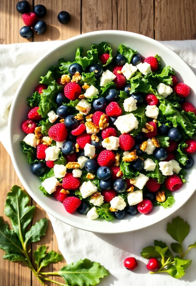 fresh mixed green salad