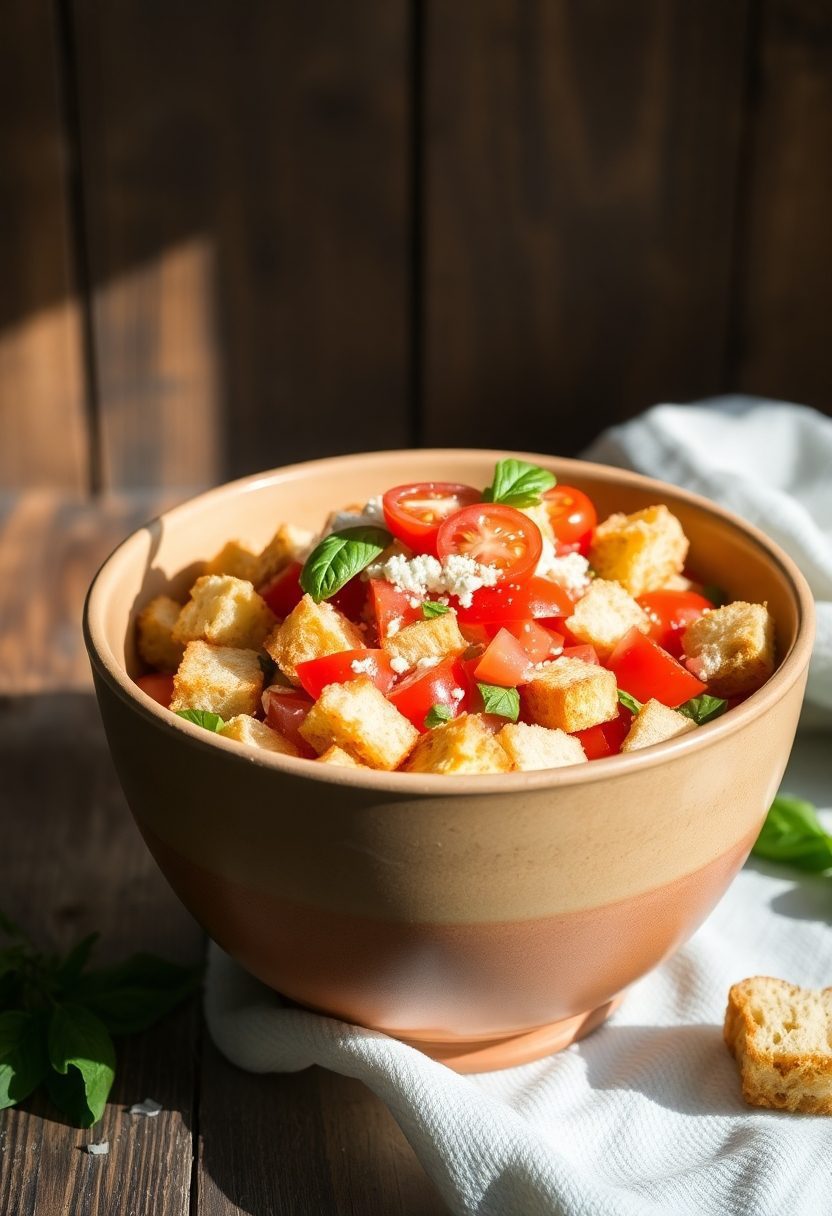 fresh tomato basil salad