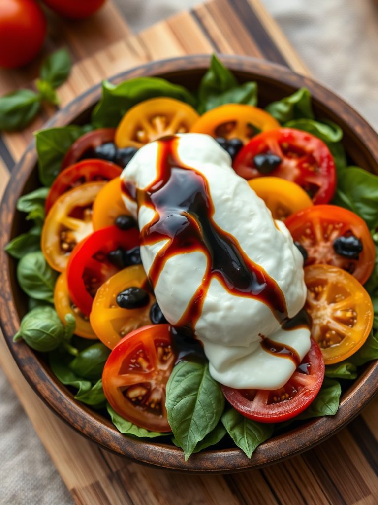 fresh tomato cheese salad