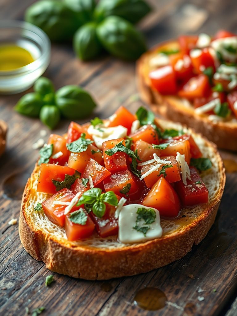 fresh tomatoes italian appetizer