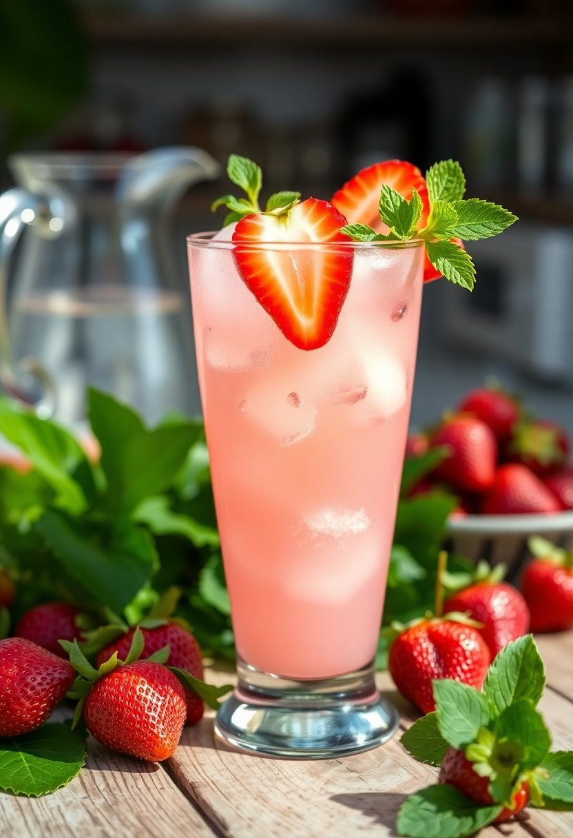 fruity alcohol free drink