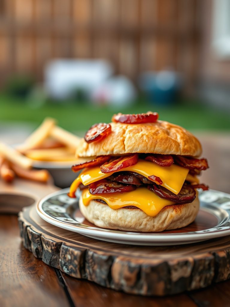 gouda cheese smoked burger