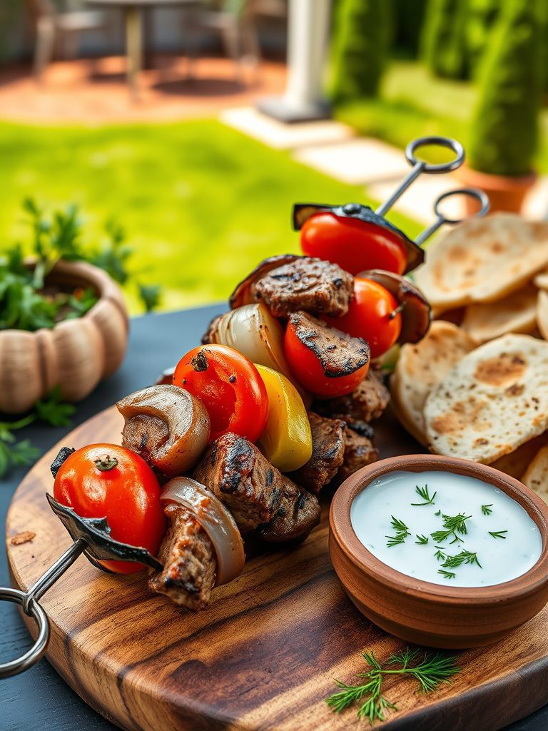 greek style barbecue food
