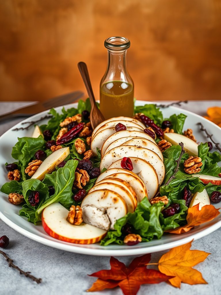 grilled chicken autumn salad