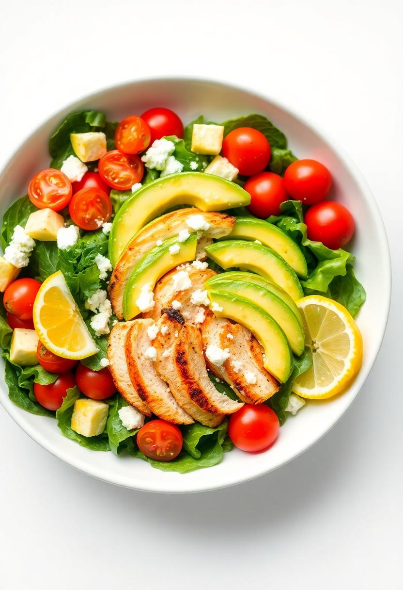 grilled chicken avocado salad