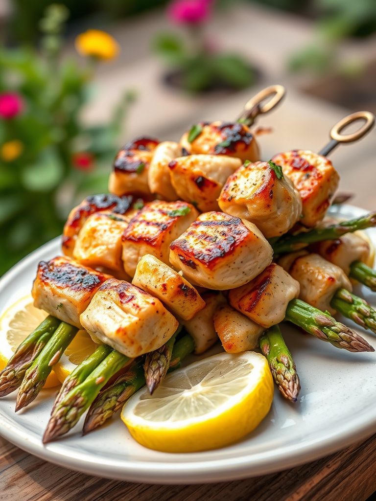 grilled chicken vegetable kabobs