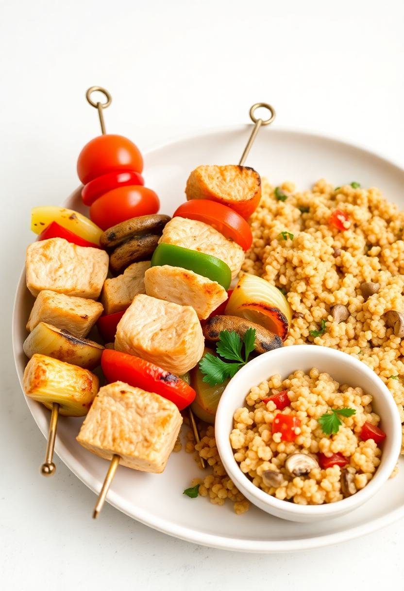 grilled chicken veggie dish