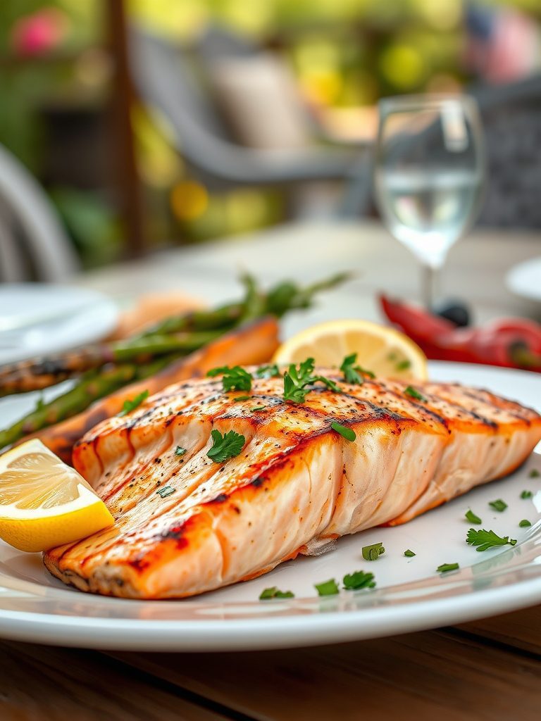 grilled fish is delicious