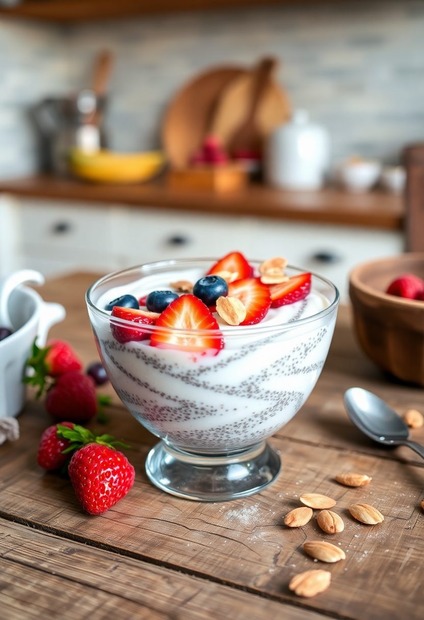 healthy dessert with coconut