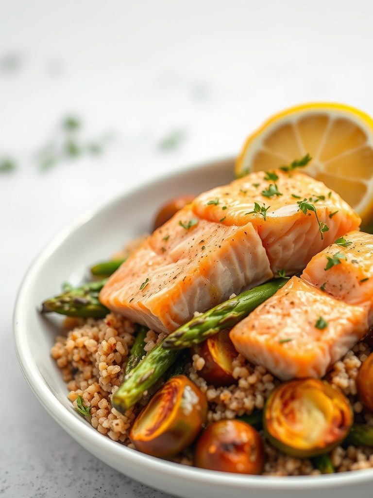 healthy fish bowl meal