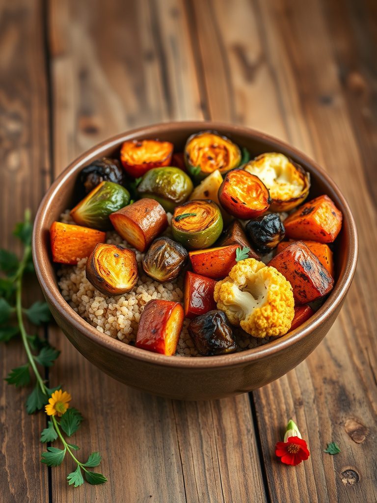 healthy food in bowls