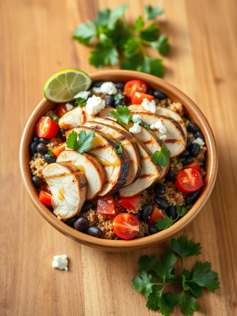 healthy grilled chicken salad