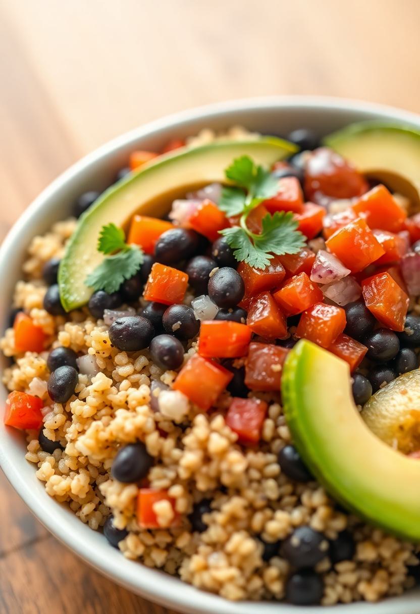 healthy latin american dish