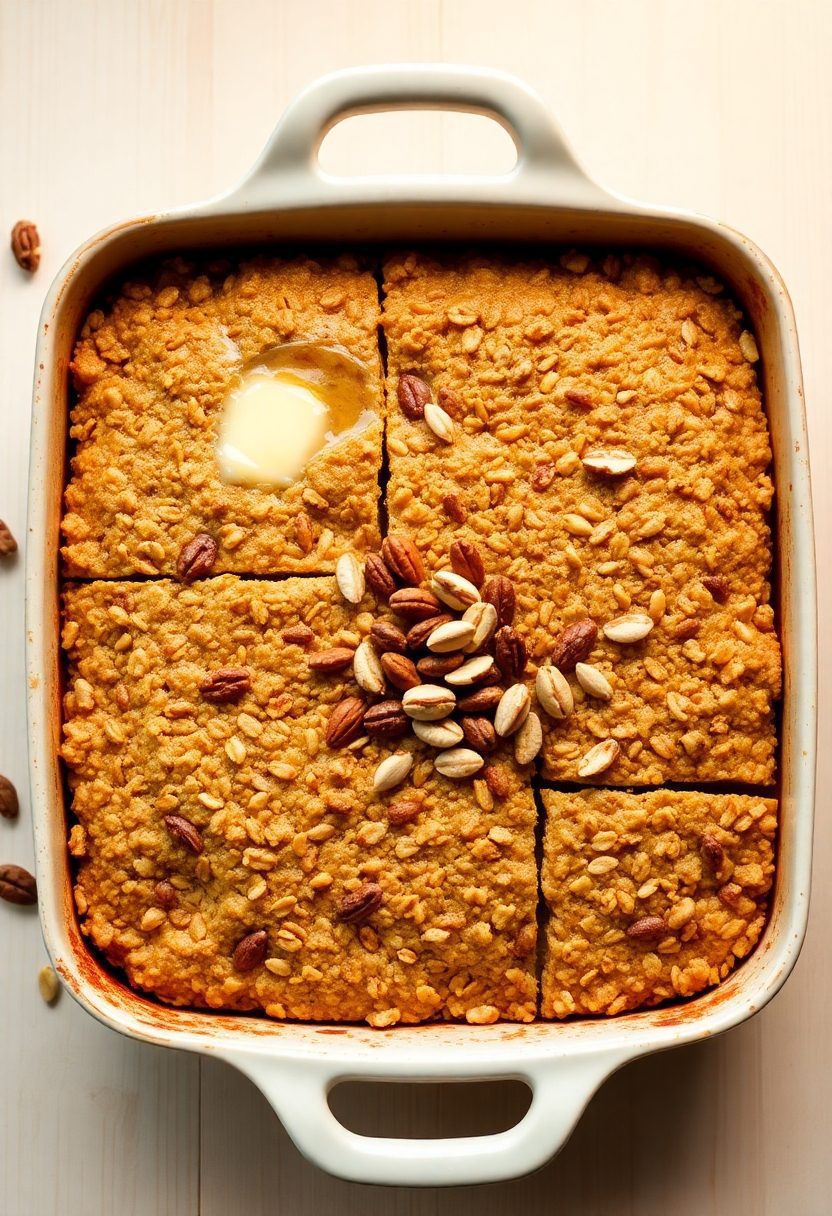 hearty breakfast with nuts