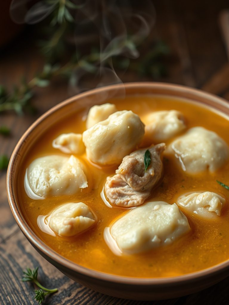 hearty chicken soup dish