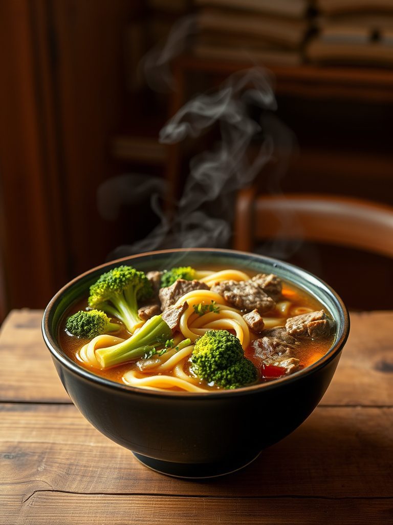 hearty chinese noodle soup