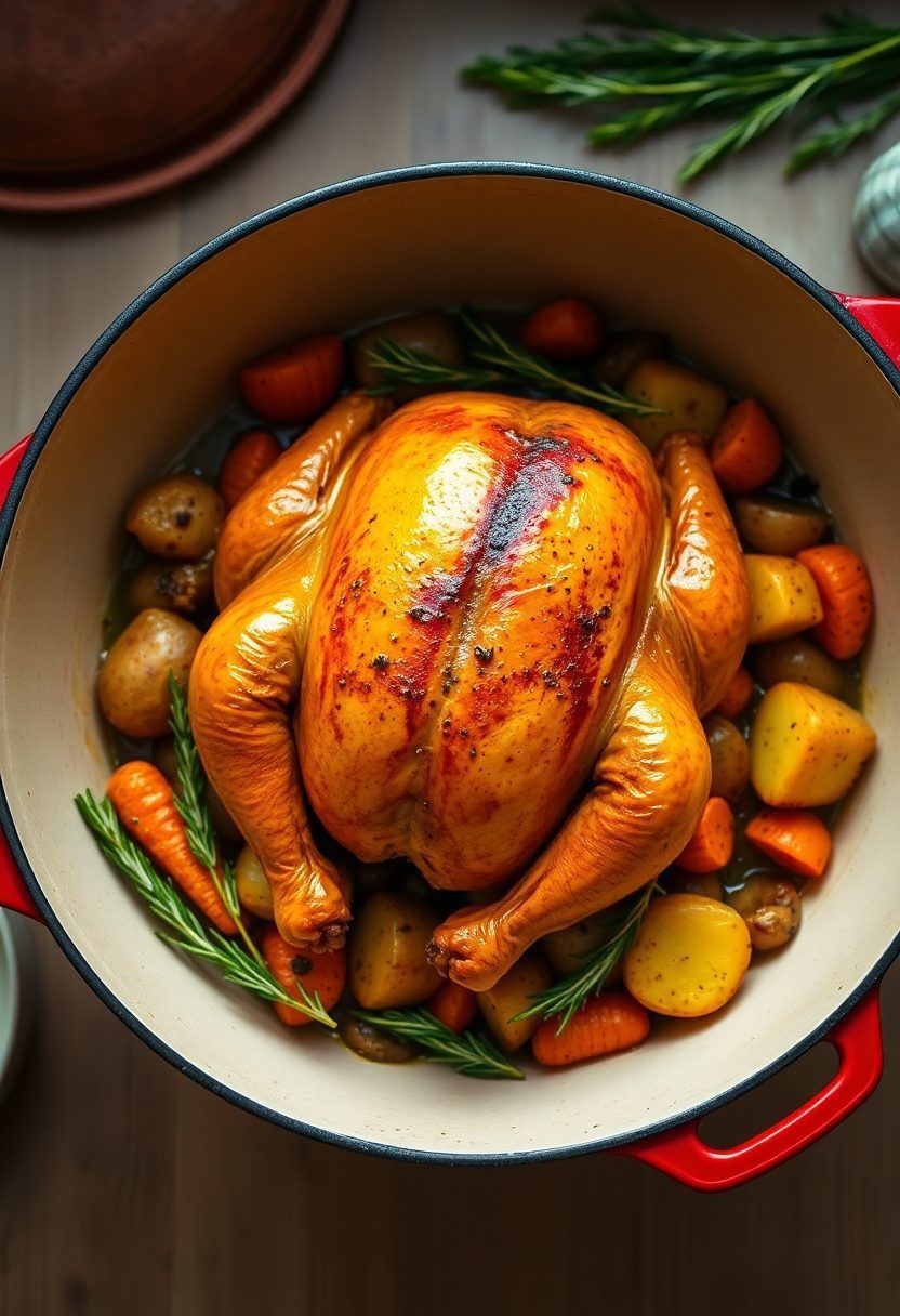 herb roasted chicken dish