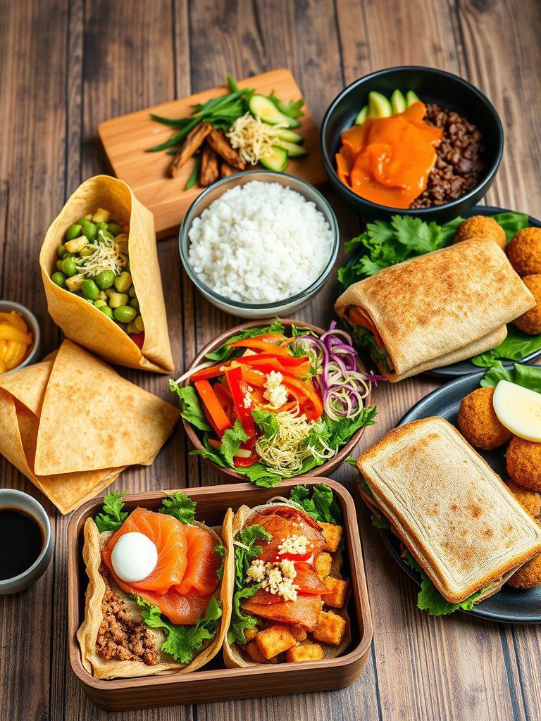 international food for lunch