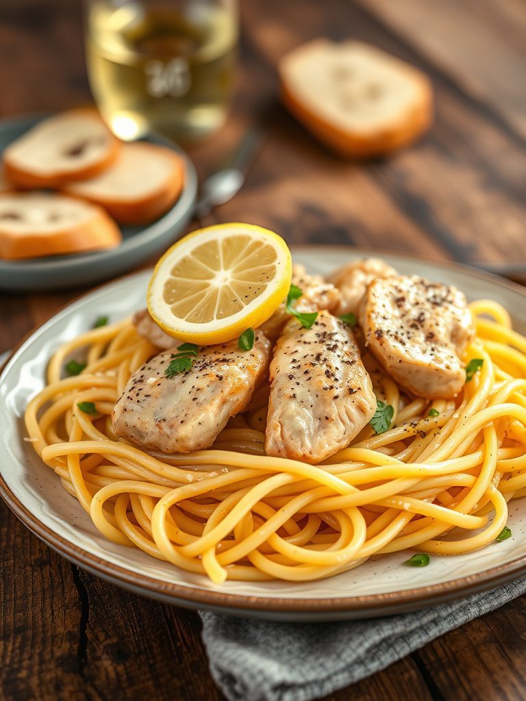 italian chicken pasta dish