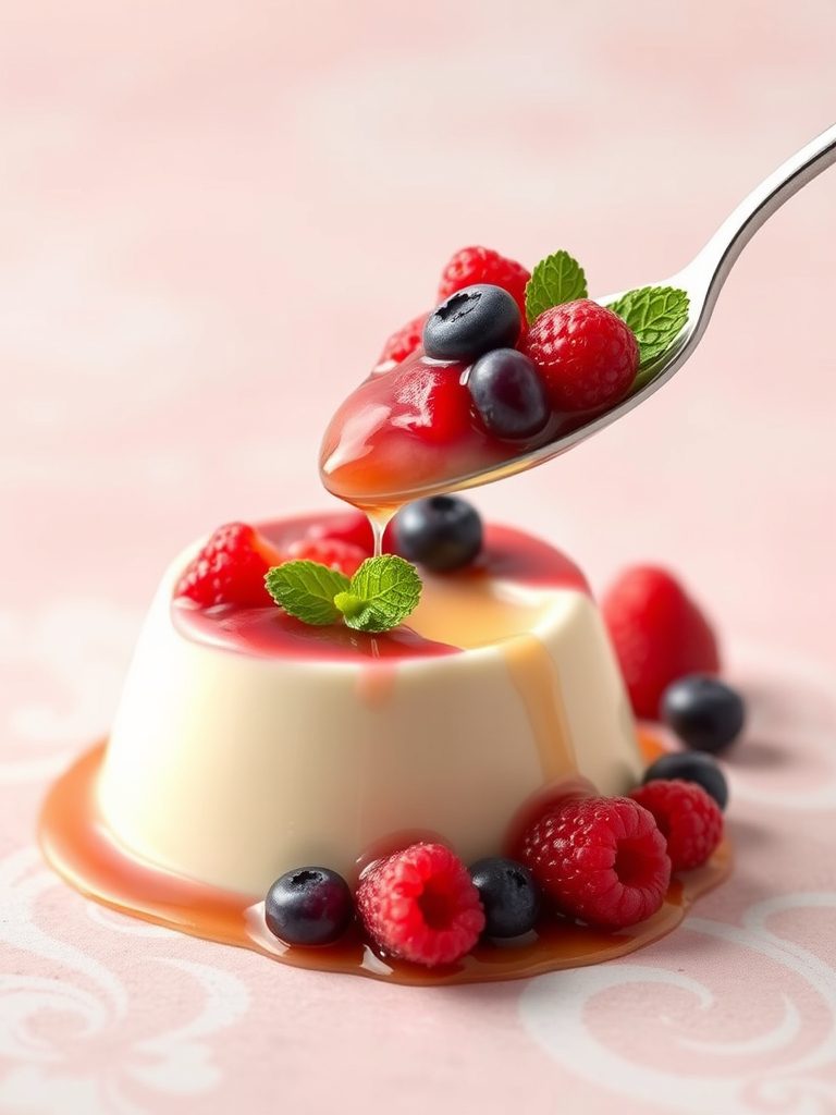 italian creamy panna dessert