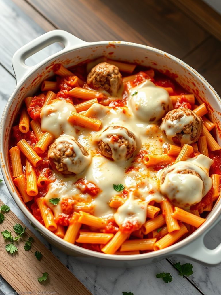 italian dish with meatballs