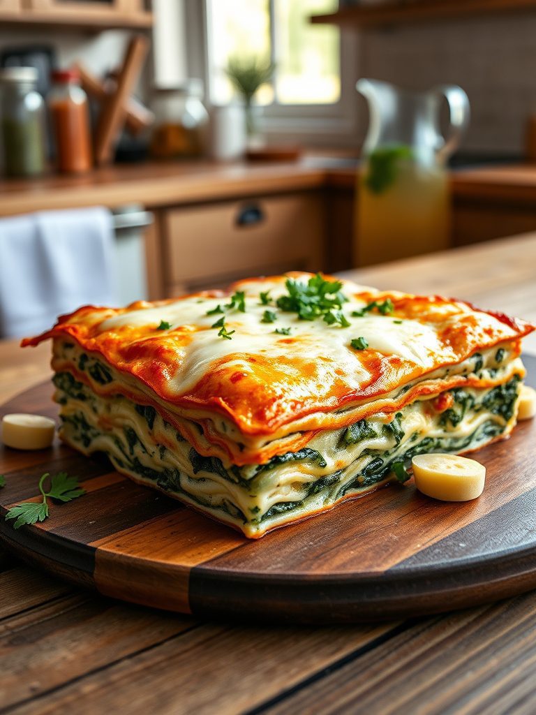 italian dish with spinach