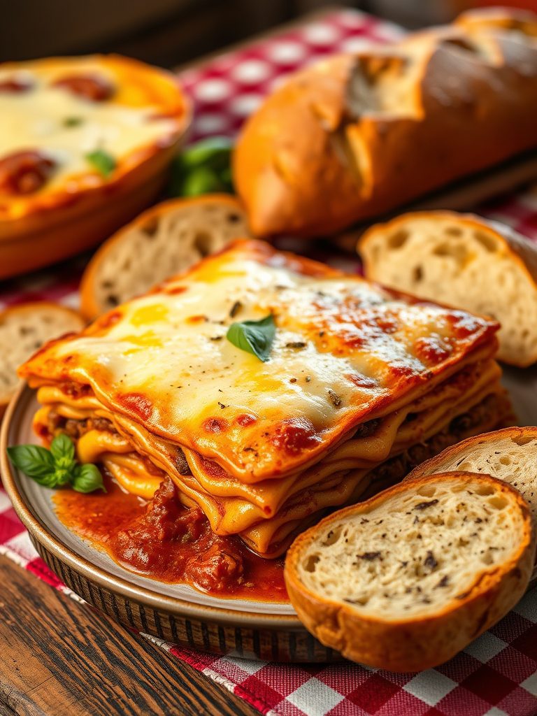 italian food with bread