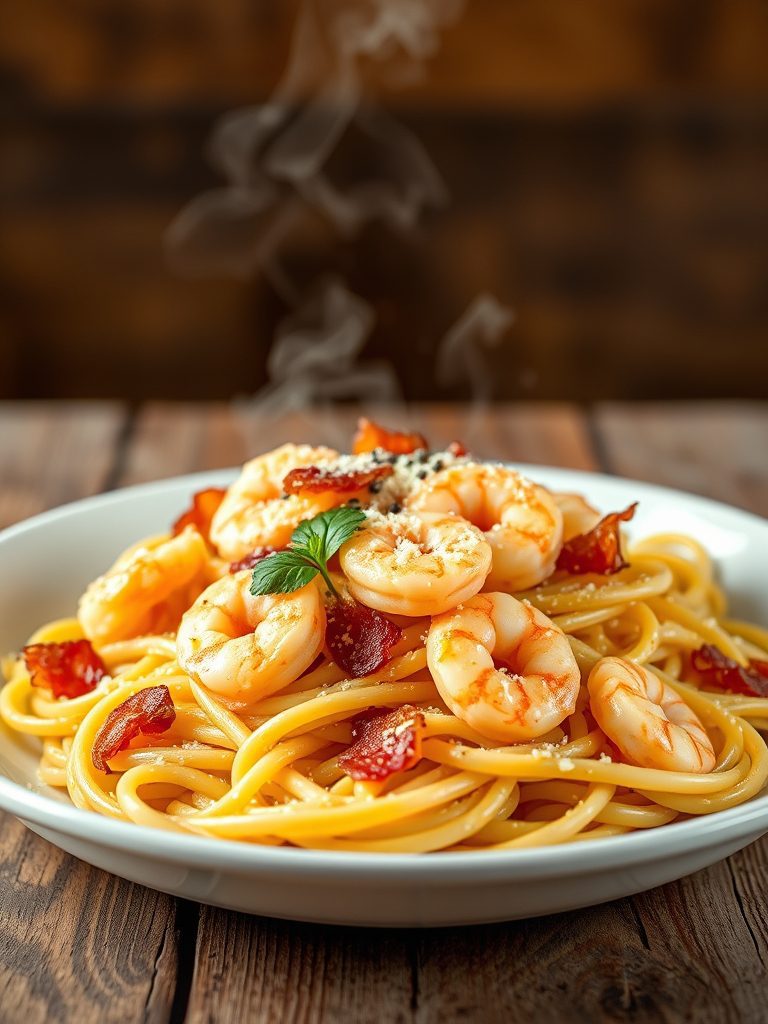 italian pasta with shrimp