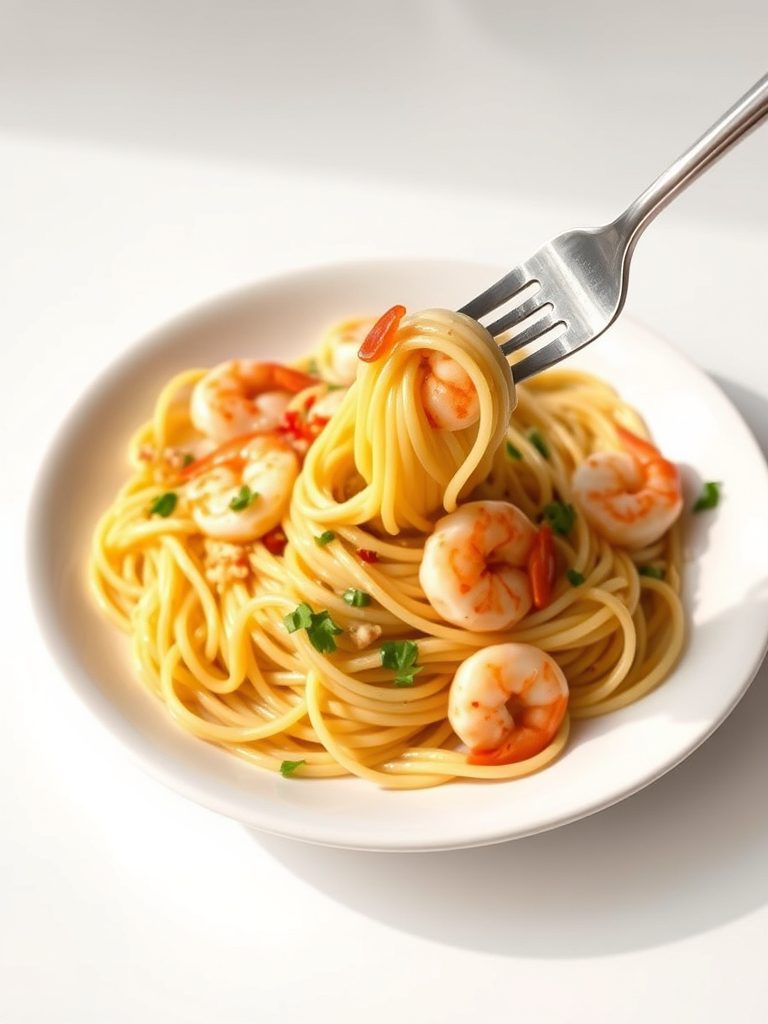 italian shrimp pasta dish